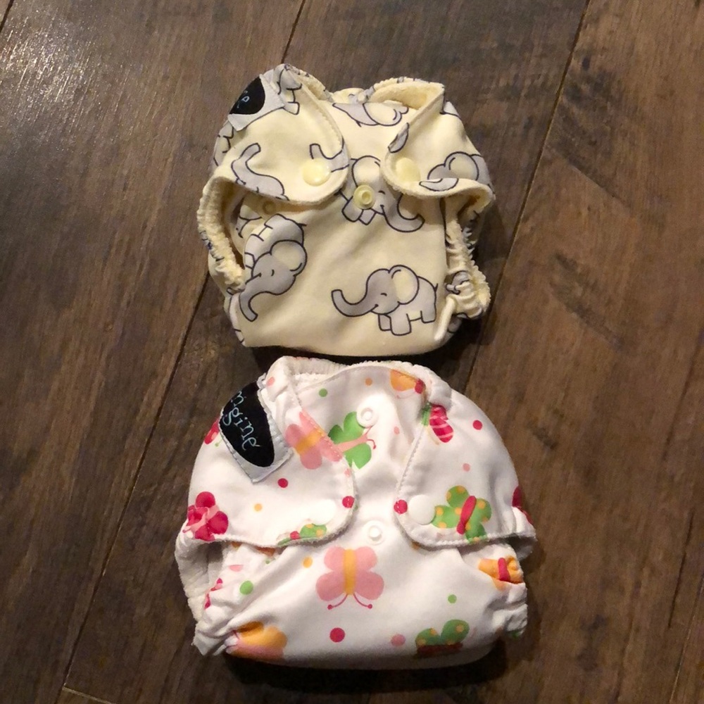 2 imagine  nb cloth diapers
